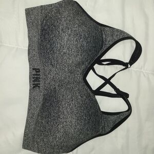 VS pink gray sports bra size XL